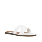 Sandalias Flats Lucia para mujer color blanco