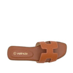 Sandalias Flats Lucia para mujer color café