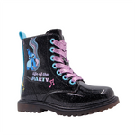 Botas Stitch para niña color negro