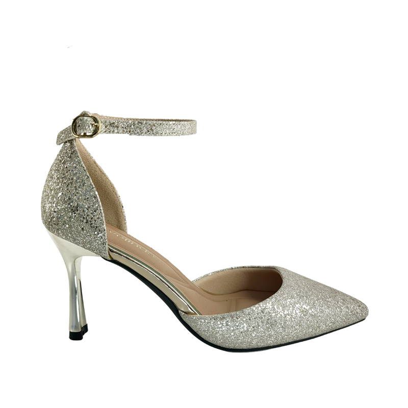 Tacones Lindsay para mujer color dorado