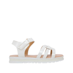 Sandalias flats Irene para niña color blanco