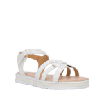 Sandalias flats Irene para niña color blanco