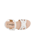 Sandalias flats Irene para niña color blanco