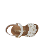 Sandalias flats Flori para infante color blanco