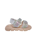 Sandalias flats Paula para infante color blanco