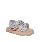 Sandalias flats Paula para infante color blanco