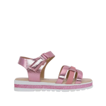 Sandalias flats Dilia para infante color rosado