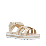 Sandalias flats Dilia para infante color dorado