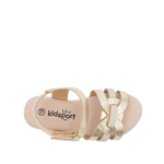 Sandalias flats Dilia para infante color dorado