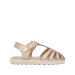 Sandalias flats Allie para infante color dorada