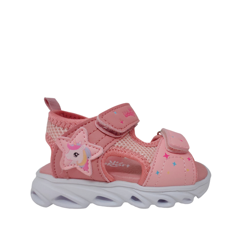 Sandalias flats Yuni para infante color blush