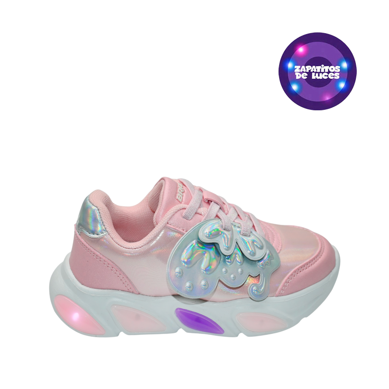 Sneakers Nelly para infante color rosado
