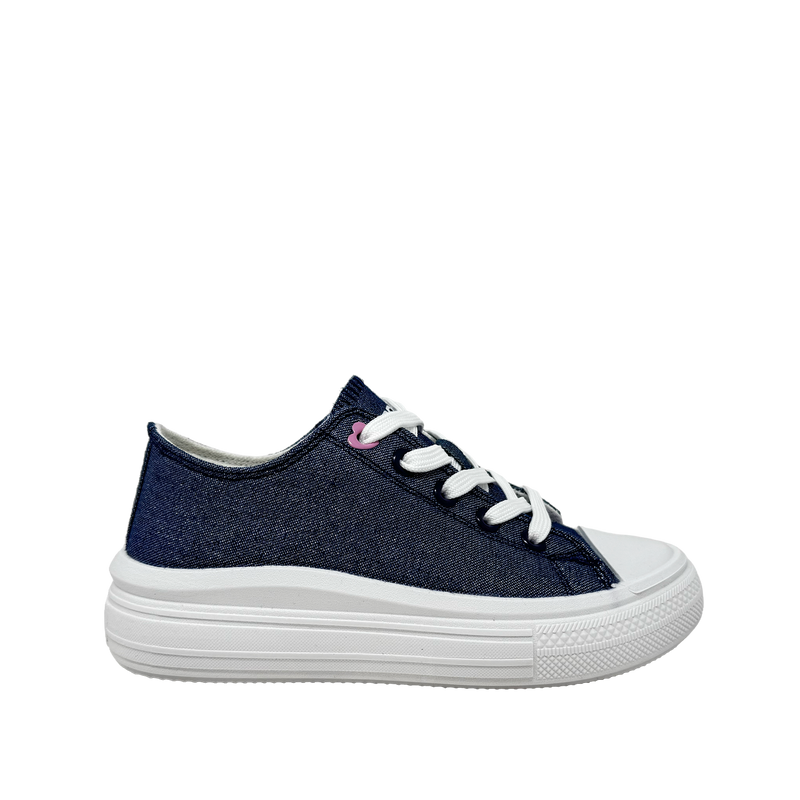 Sneakers Lara para niña color denim
