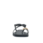 Sandalias flats Estela para mujer color negro