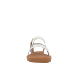 Sandalias flats Duna para mujer color blanco