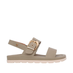 Sandalias flats Abbey para mujer color verde
