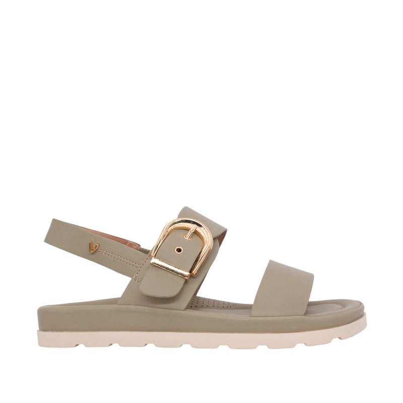 Sandalias flats Abbey para mujer color verde