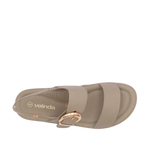 Sandalias flats Abbey para mujer color verde