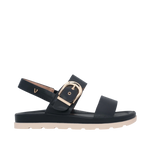 Sandalias flats Abbey para mujer color negro