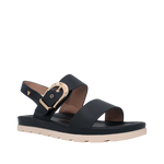 Sandalias flats Abbey para mujer color negro