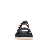 Sandalias flats Abbey para mujer color negro