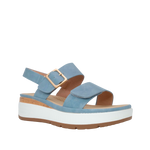 Sandalias de cuña Leila para mujer color denim