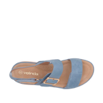 Sandalias de cuña Leila para mujer color denim