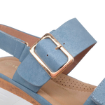 Sandalias de cuña Leila para mujer color denim
