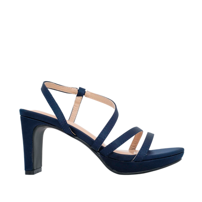 Sandalias de tacón Lara para mujer color azul