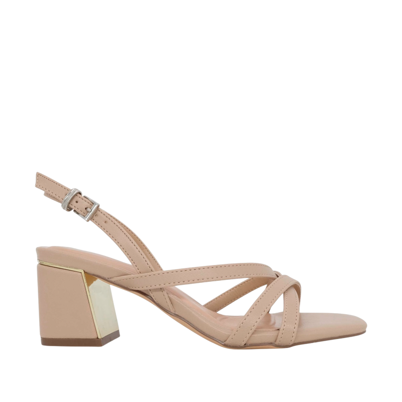 Sandalias de tacón Kiara para mujer color taupe