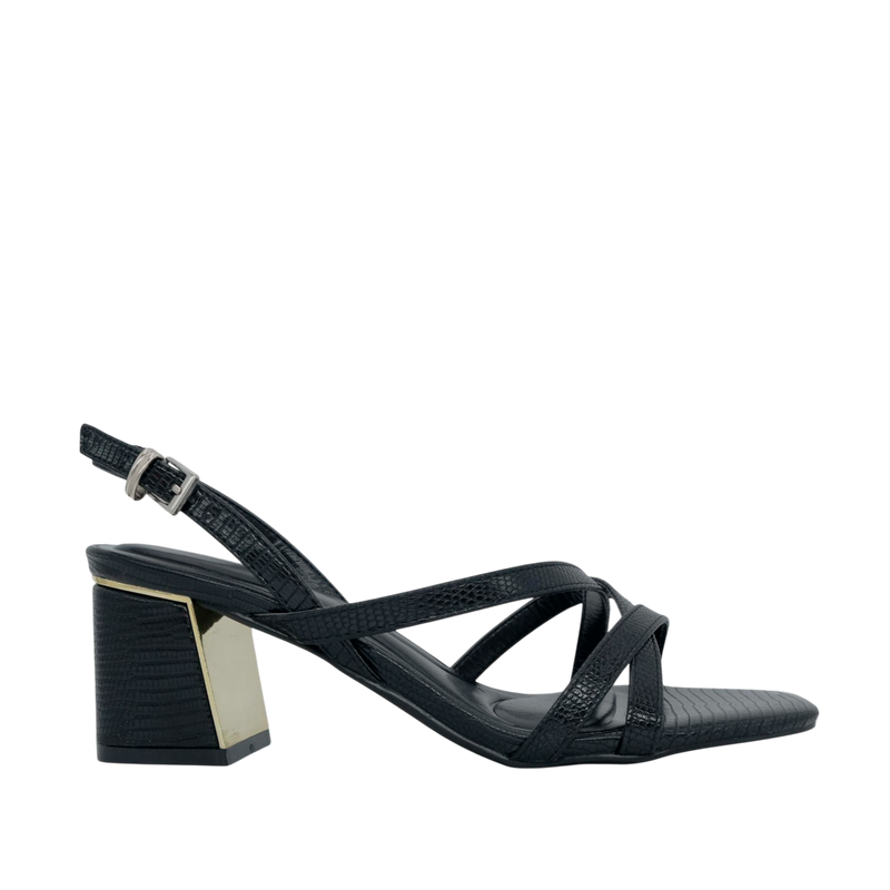 Sandalias de tacón Kiara para mujer color negro