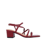 Sandalias de tacón Chole para mujer color rojo