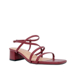 Sandalias de tacón Chole para mujer color rojo