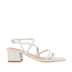 Sandalias de tacón Chole para mujer color blanco