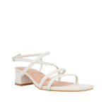 Sandalias de tacón Chole para mujer color blanco