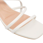 Sandalias de tacón Chole para mujer color blanco