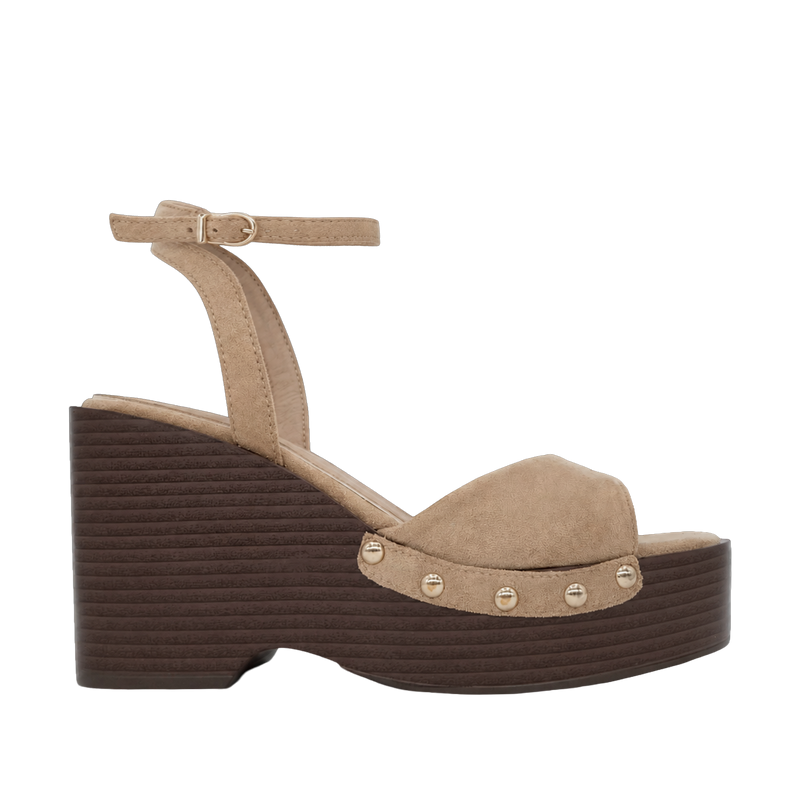 Sandalias de plataforma Beatriz para mujer color nude