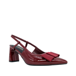 Tacones slingback Gabriela para mujer color vino