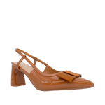 Tacones slingback Gabriela para mujer color café