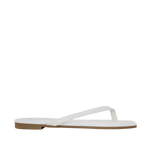 Sandalias flats Solina para mujer color blanco