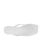 Sandalias flats Solina para mujer color blanco