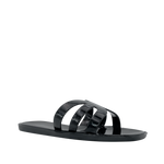 Sandalias flats Sirena para mujer color negro