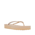 Sandalias flats Milana para mujer color nude