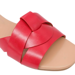 Sandalias flats Marcela para mujer color rojo