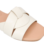 Sandalias flats Marcela para mujer color hueso