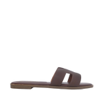 Sandalias flats Lucia para mujer color café