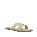 Sandalias flats Lucia para mujer color lima