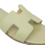 Sandalias flats Lucia para mujer color lima