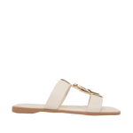 Sandalias flats Ipa para mujer color hueso