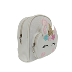 Mochila Unicorn para niña color hueso